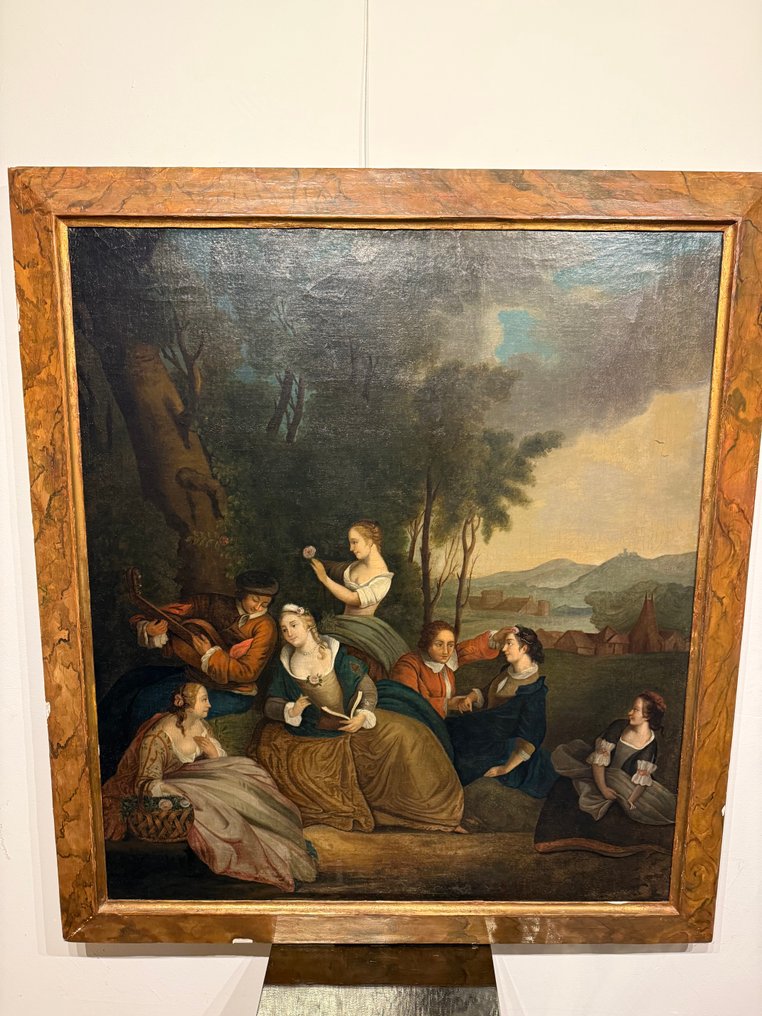 Ευρωπαϊκή σχολή (XVIII) - Scena galante - XL format #3.2