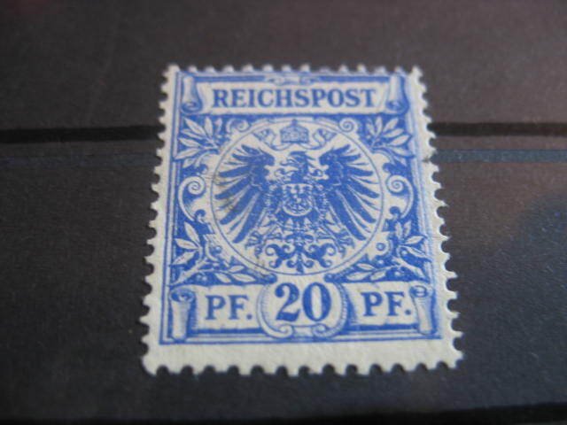 德意志帝国  - 非常罕见的颜色MiNr. 48aa，附有Petry的新证明。 #3.2