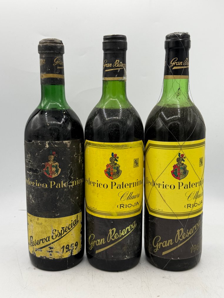 1959 & 1964 Federico Paternina - Rioja Gran Reserva, Reserva Especial - 3 Bottles (0.75L) #1.0
