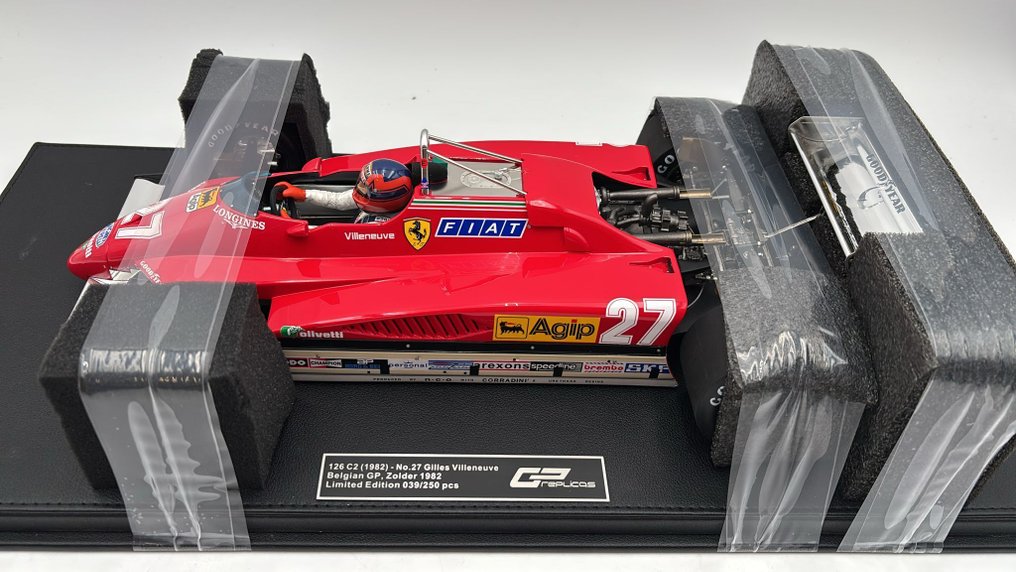 GP Replicas 1:12 - Model car - Ferrari 126 C2 Villeneuve Belgian GP Zolder 1982 - (cod.B46) #2.1
