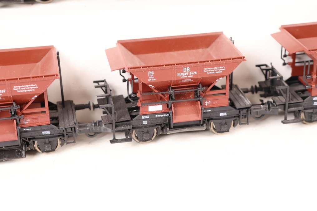 Roco H0 - Modeltog godsvogn (8) - Otte sidevindere - DB #2.1