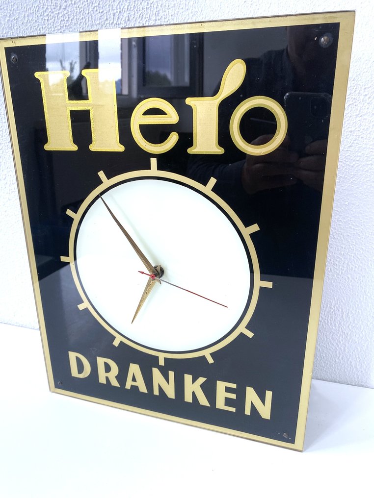 Clock -   Hero Drinks advertising clock - 1950-1960, 1960-1970 #2.1