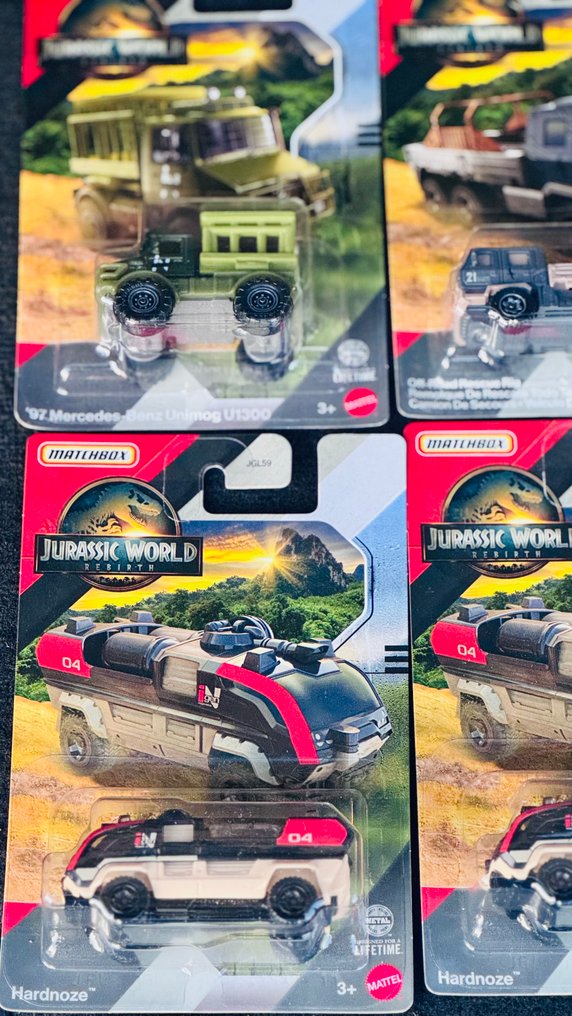 Matchbox 1:64 - Modelbil (6) - Jurassic World Matchbox vehicle assortment #2.1