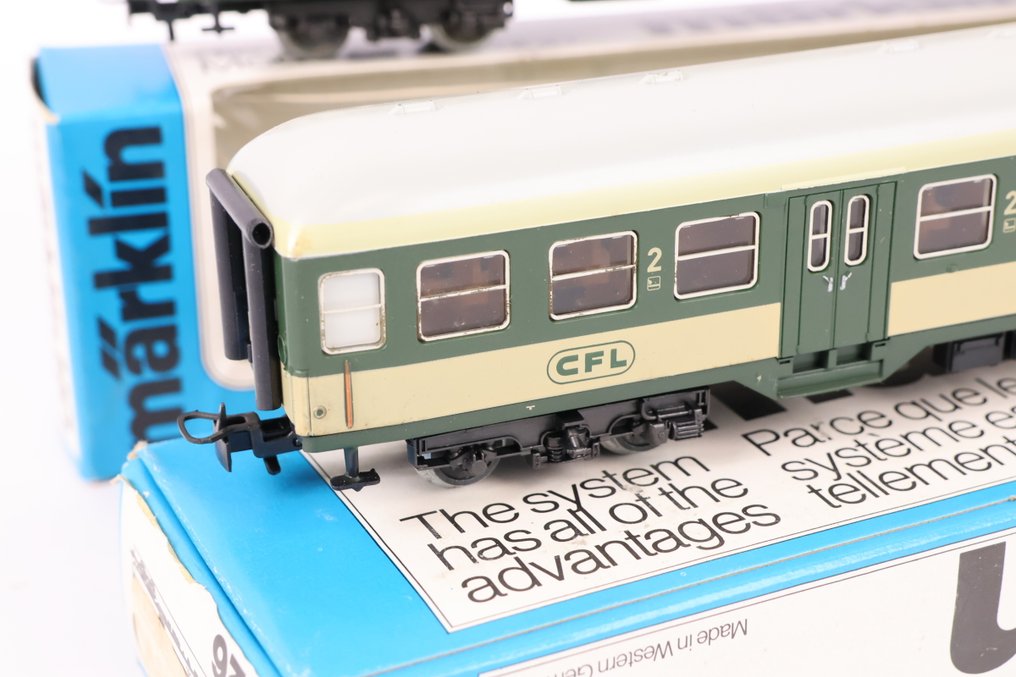 Märklin H0轨 - 4126/4127 - 模型火车客运车厢 (2) - 两辆客车厢 - CFL #3.2