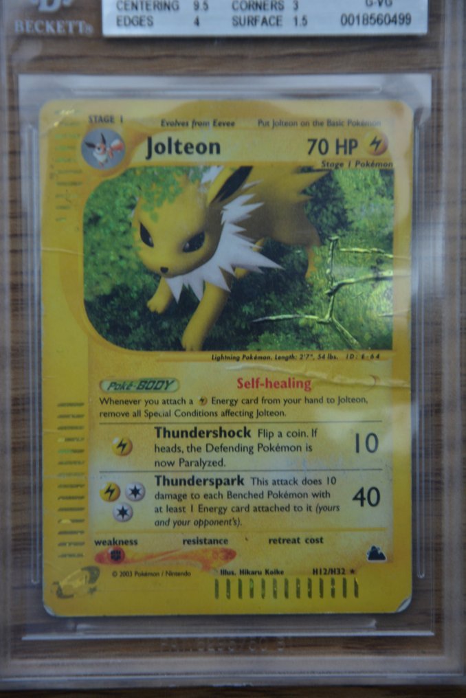Pokémon - 1 Graded card - Jolteon H12 - Beckett 2.5 - Various sets #1.0