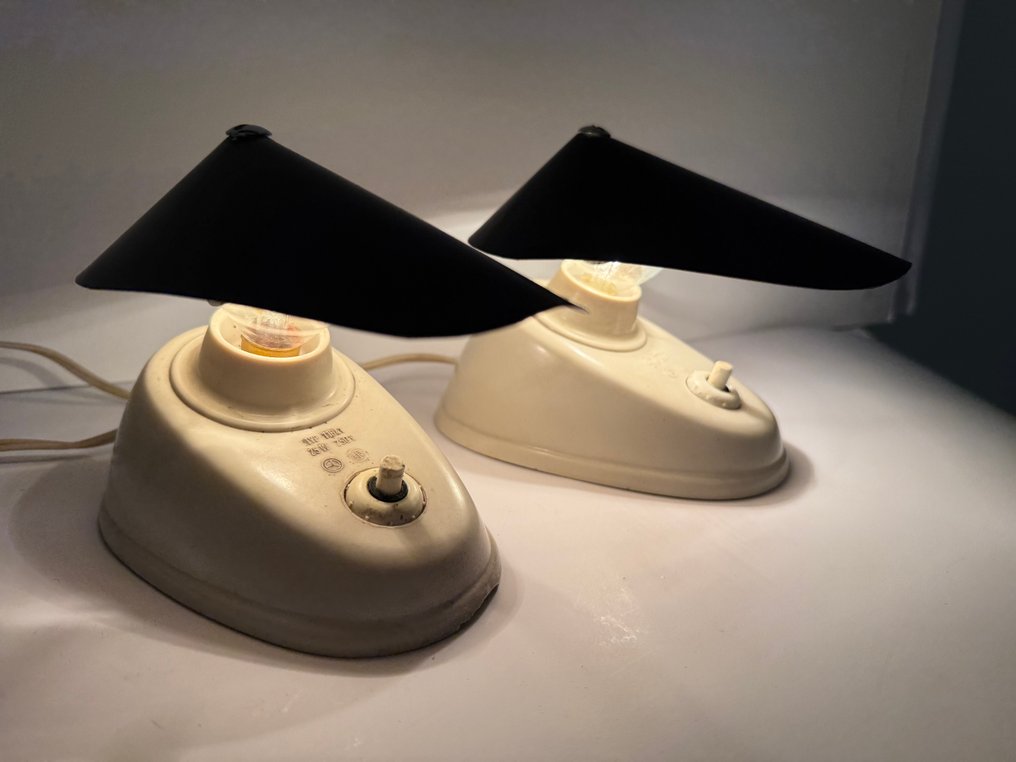 Esc Zukov - 灯具 (2) - 11641 - 人造树胶 - 两盏复古的包豪斯风格灯 #4.3