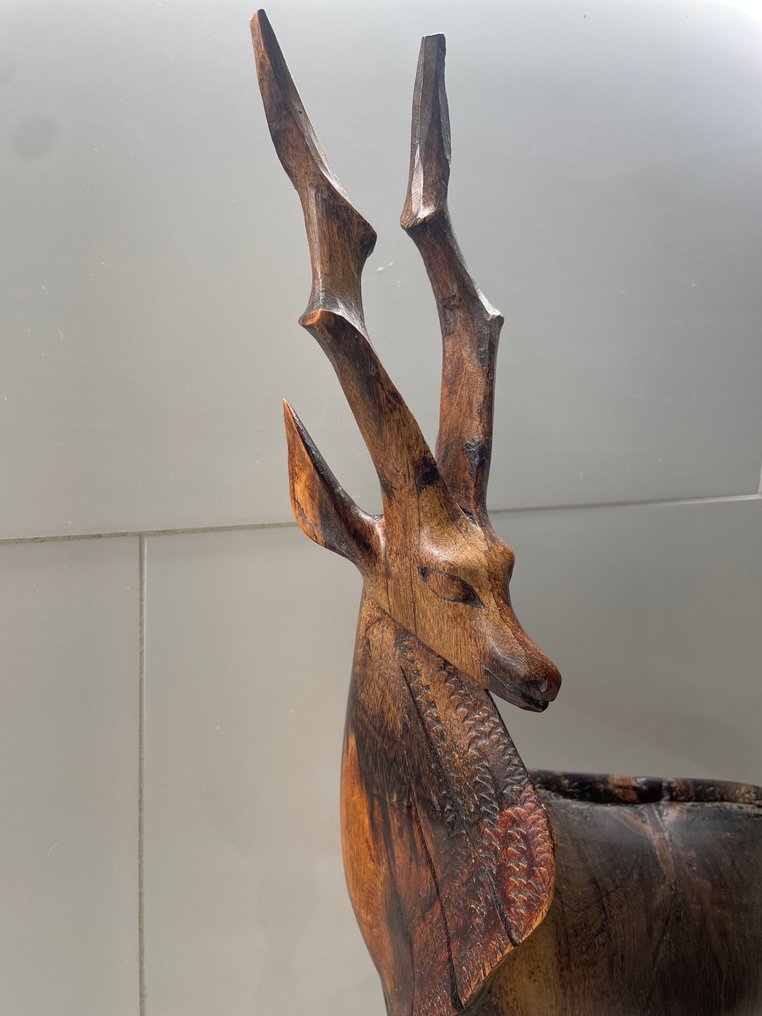 Antilope hout - Udskæring Træ - Afrika  (Ingen mindstepris) #1.0