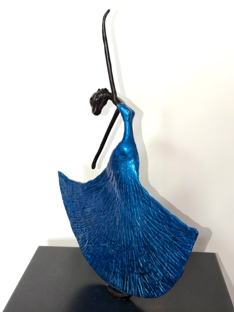 Abdoulaye Derme - Γλυπτό, “La Danseuse en mouvement”. - 40 cm - Μπρούντζος #3.2