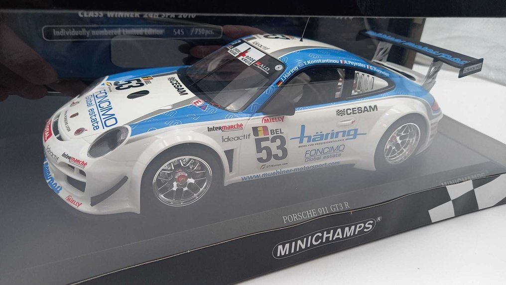 Minichamps 1:18 - Modell autó - Porsche GT3 R 24h SPA 2010 - (cod.B37) #1.0