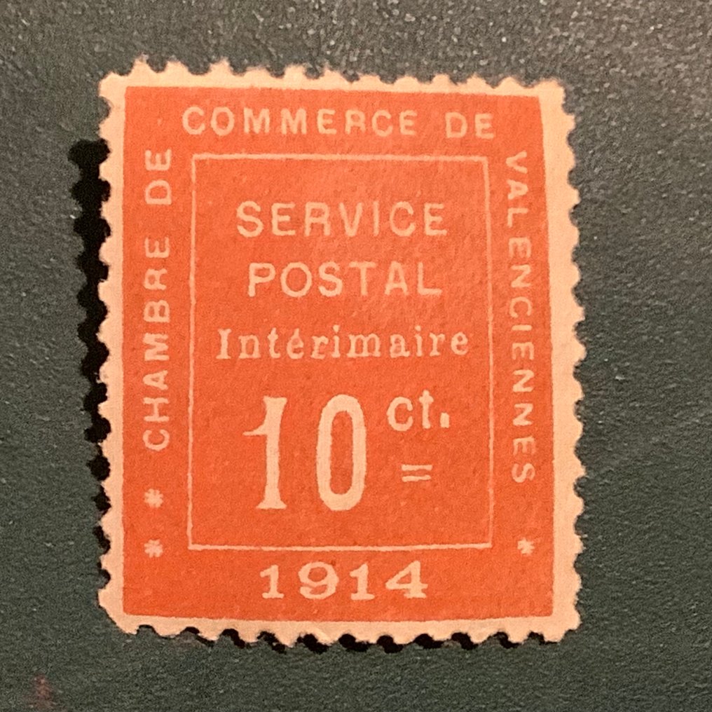 德意志帝国-占领比利时（1914-1918）(“后方”） 1914 - 瓦伦西亚商业 - 以中心为导向 - Yvert 1 #1.0