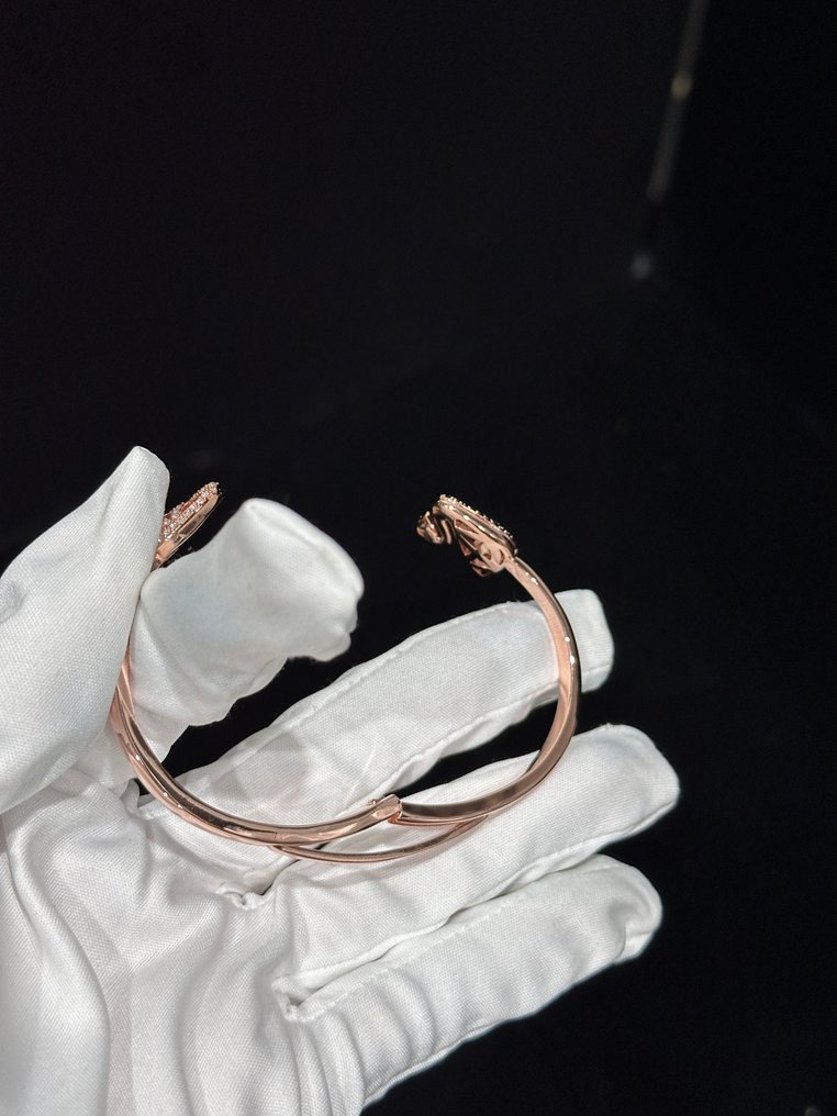 Swarovski - Άγαλμα, Facet Swan Series Two-Tone Hollowed-Out Swan Open Bangle - 0 cm - Κρύσταλλο #4.3