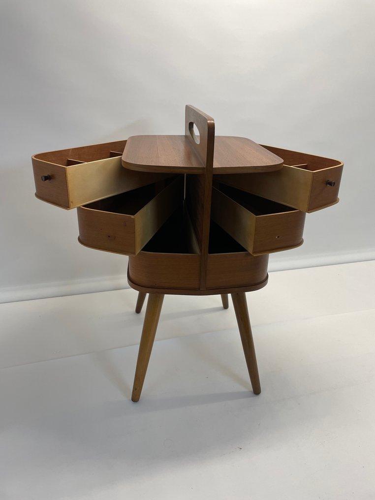 Mid Century / Danish Design Nähkasten - 縫紉盒 - 柚木 #2.1