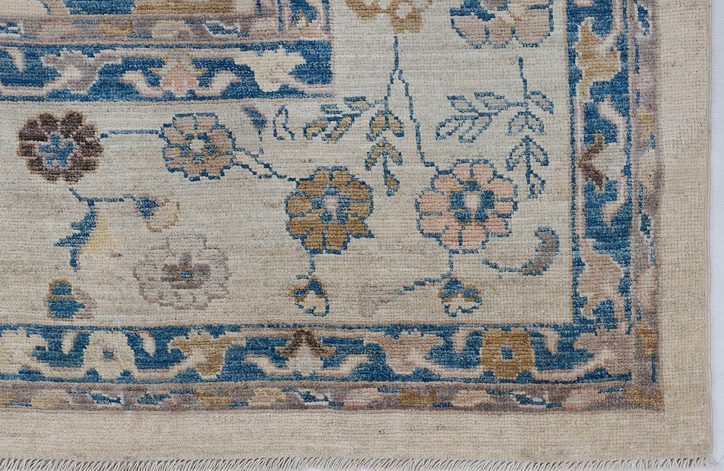 Afghan, Ziegler Kazak, Ekstra stort unikt håndknyttet tradisjonelt Oushak-teppe av høy kvalitet med premium ull. - Teppe - 460 cm - 375 cm - Ny håndlaget designertepppe #1.0