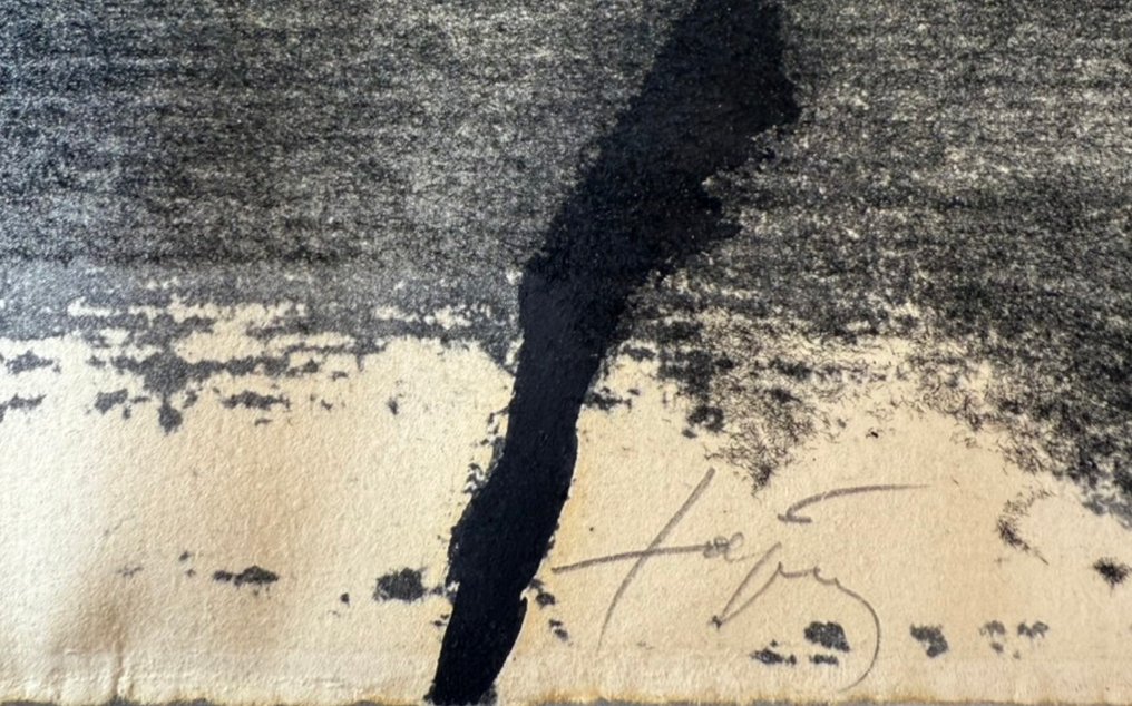 Antoni Tapies (1923-2012) - Negre i roig (Quatre ditades), 1976 #2.1