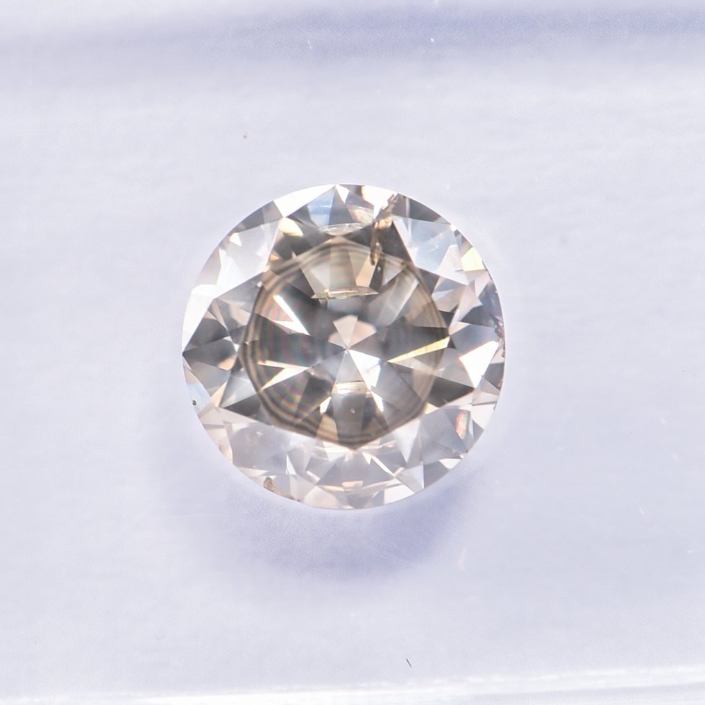 Ei pohjahintaa - 1 pcs Timantti  (Luonnonvärinen)  - 1.18 ct - Pyöreä - Fancy Harmahtava, Rusehtava Keltainen - SI2 - Kansainvälinen gemologinen instituutti (IGI) - VG #2.1