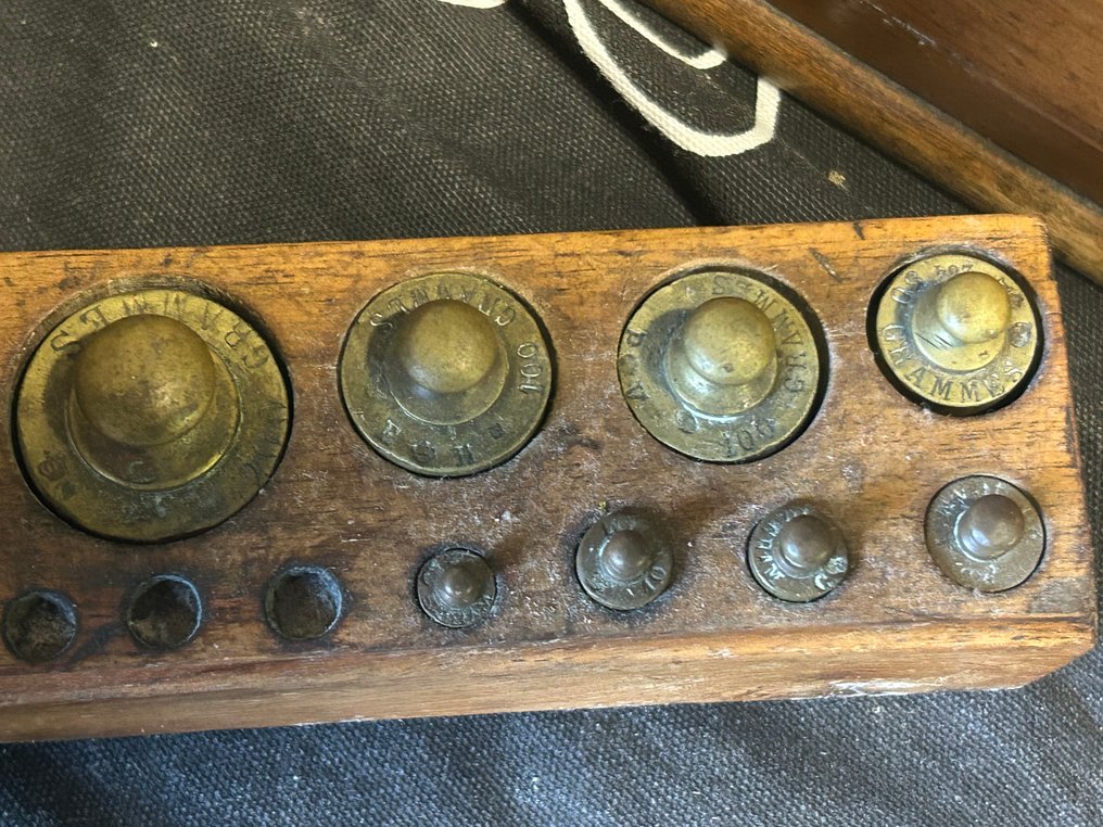 mangin - Cântar sau balanță - Lemn, Alamă #4.3