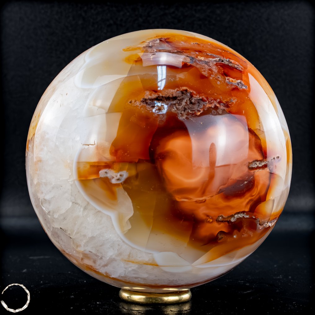 令人惊叹的珊瑚玉球 一场能量与色彩的烟火- 1329.38 g #2.1