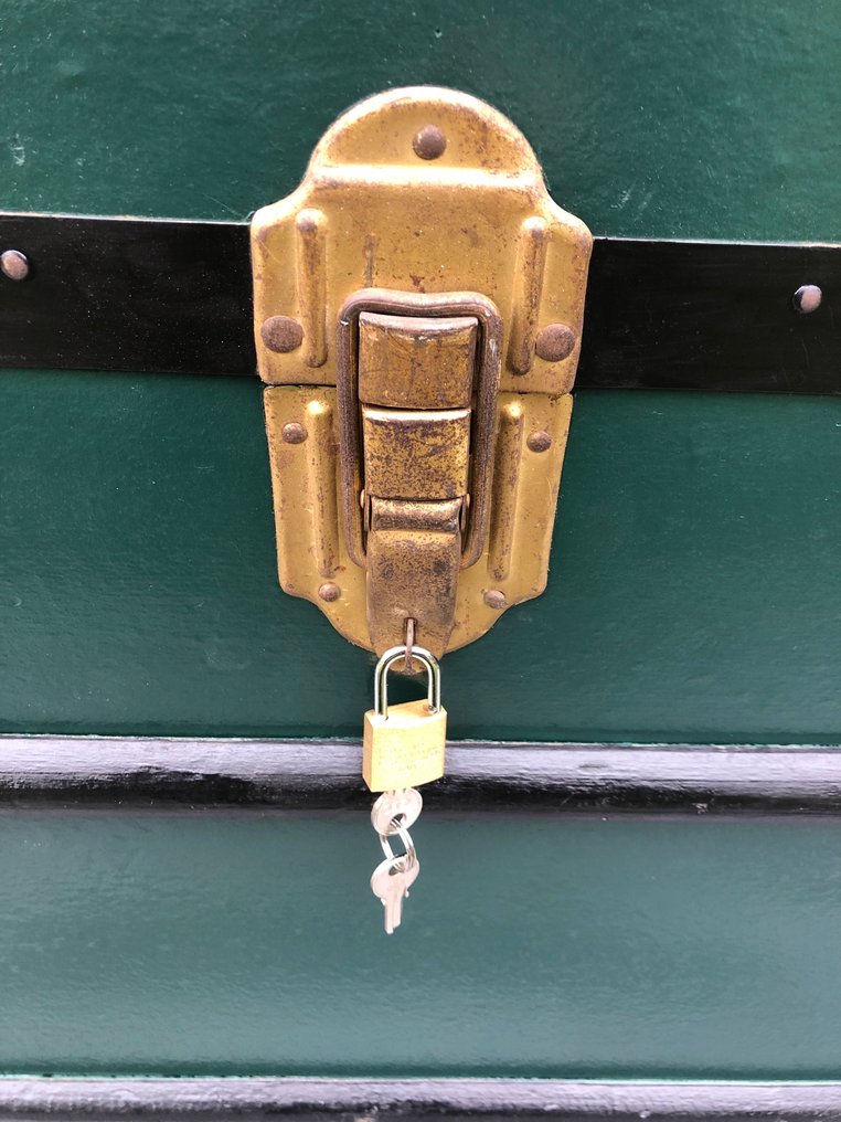 Fb - Σεντούκι αποθήκευσης - Ξύλο - Βάουλε ταξίδι - ντουλάπα. #1.0