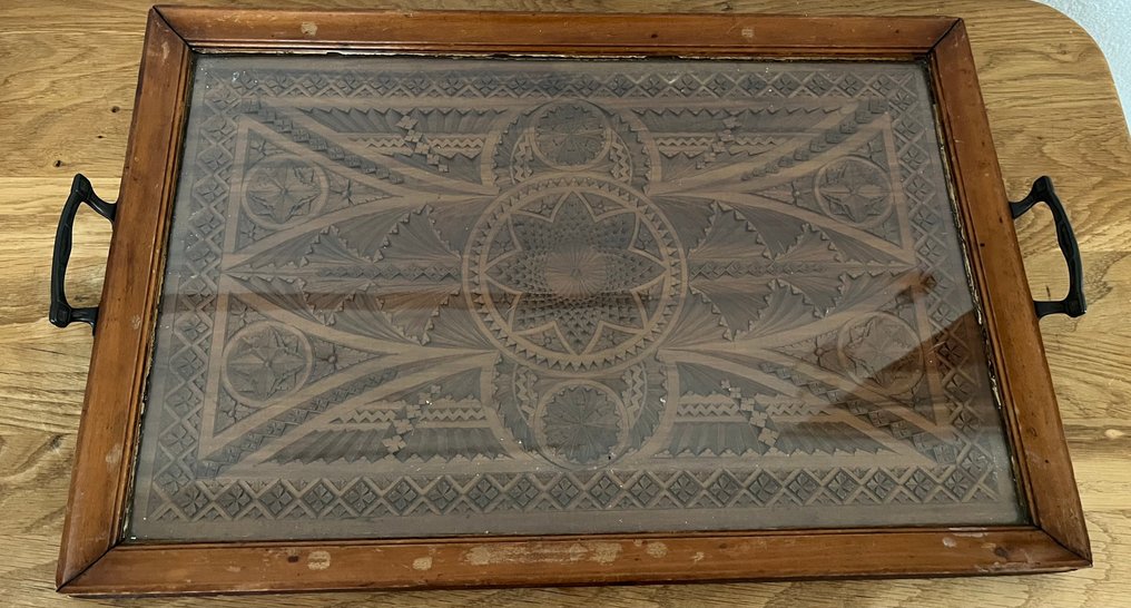 Δίσκος - Ξύλο, Γυαλί, Μέταλλο - χειροποίητο ξύλο #1.0