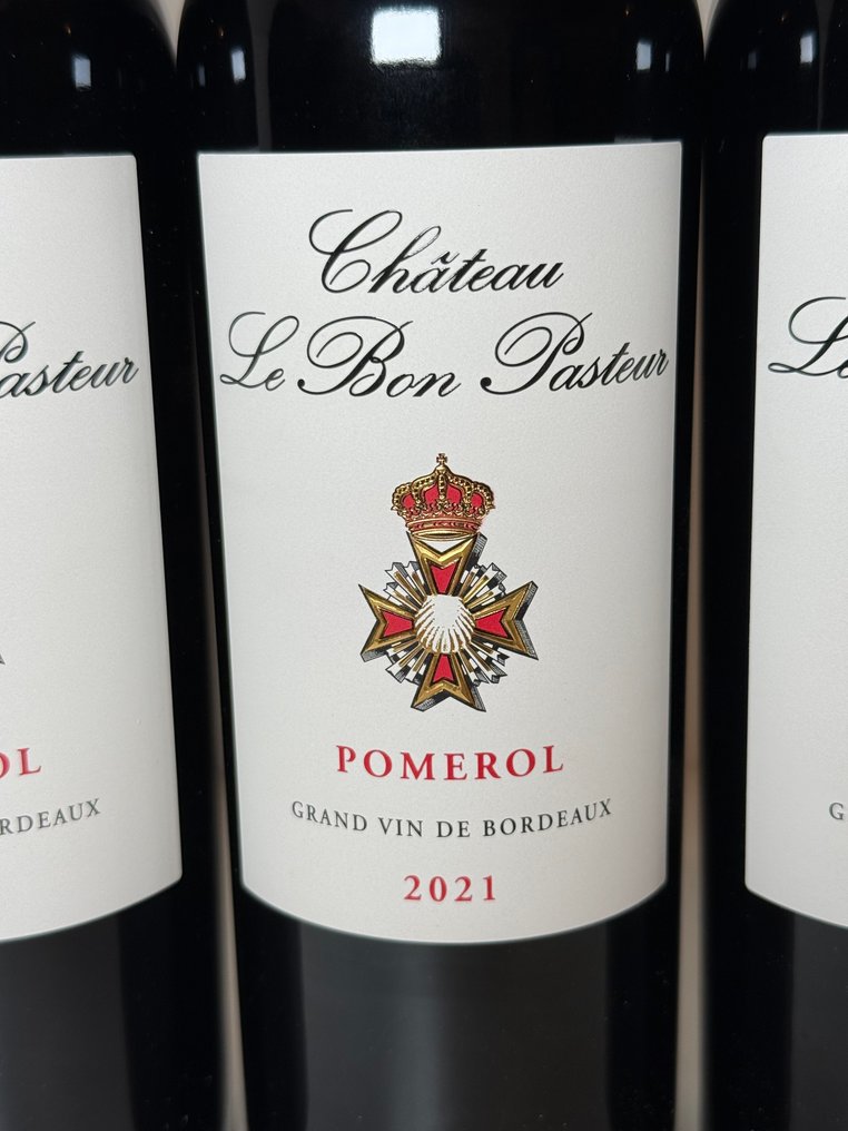 2021 Chateau Le Bon Pasteur - Pomerol - 3 Flaskor (0,75L) #1.0