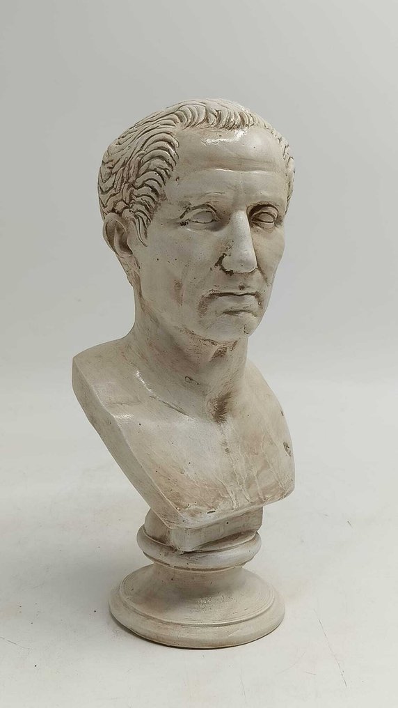 Γλυπτό, Busto di Giulio Cesare - 30 cm - μαρμάρινη σκόνη #4.3