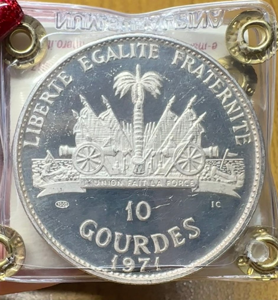 Haiti. 10 Gourdes 1971. Red Cloud Oglala Sioux. PROOF #1.0