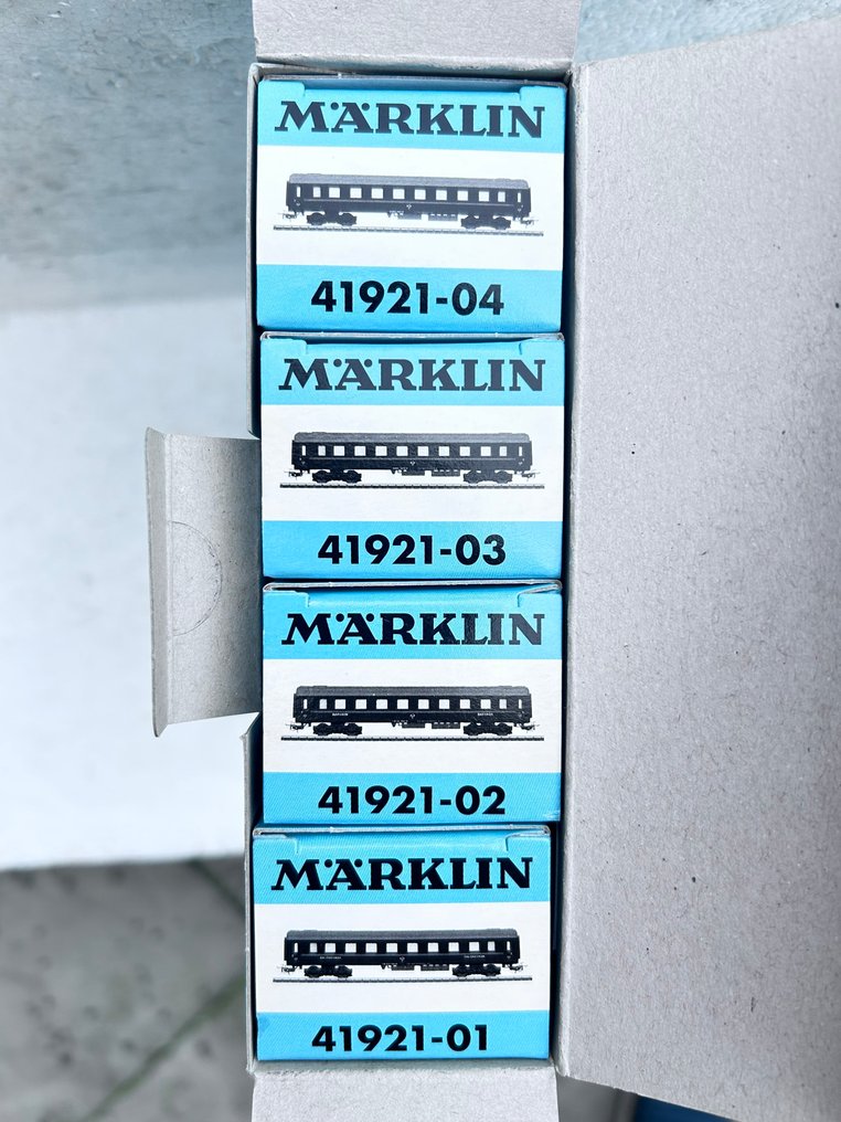 Märklin H0 - 41921 - 模型客運火車 (1) - 4人车厢“锡板” Bergslagernas Järnvägssällskap - Bergslagernas Järnvägssällskap #1.0