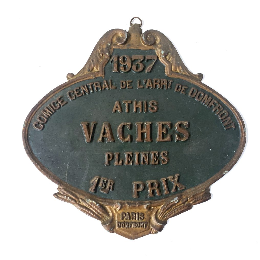 Agrárdíj – Tehenek 1937 - Emléktábla - Alumínium #1.0