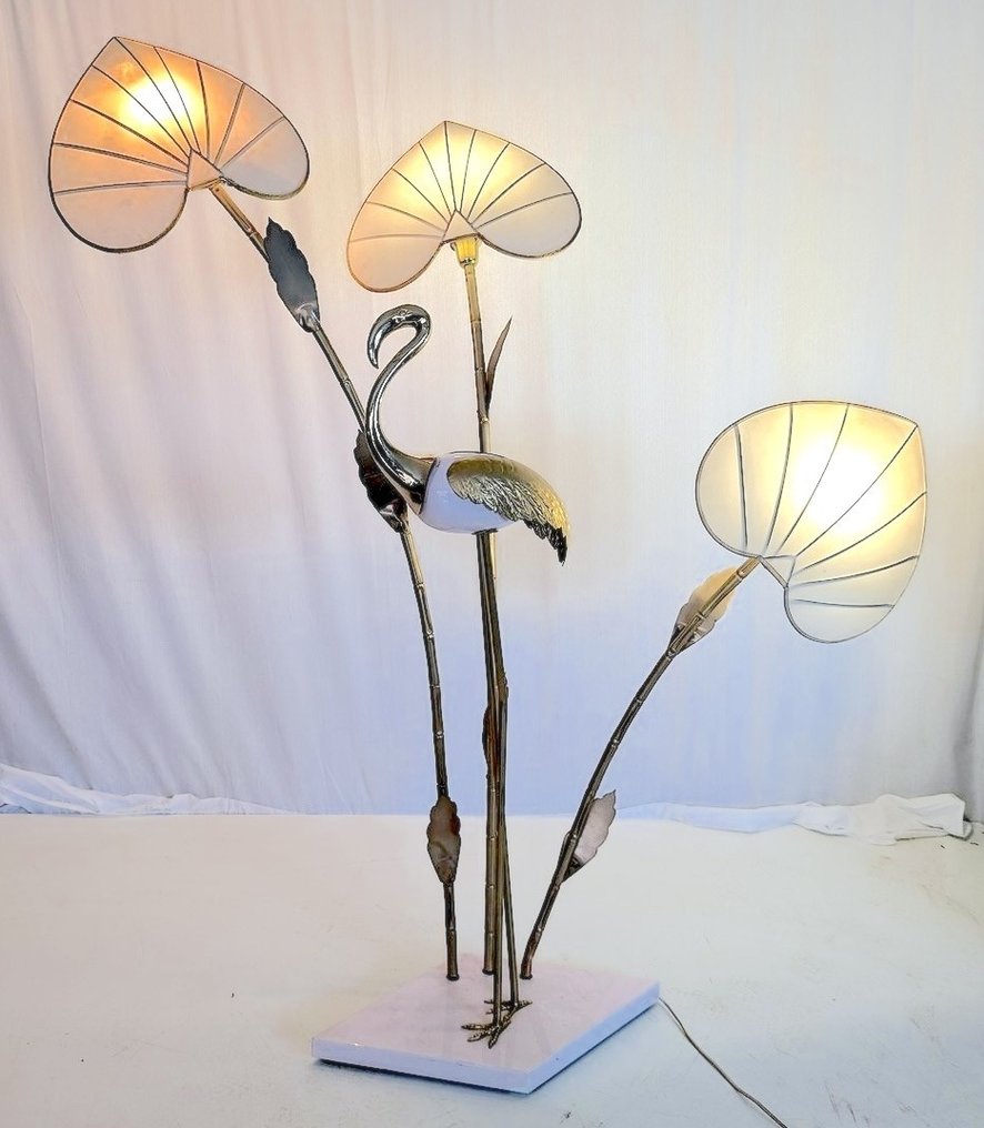 Antonio Piva - Antonio Piva - Gulvlampe - Fenicottero - 185 cm - Støbemessing, Messing #1.0