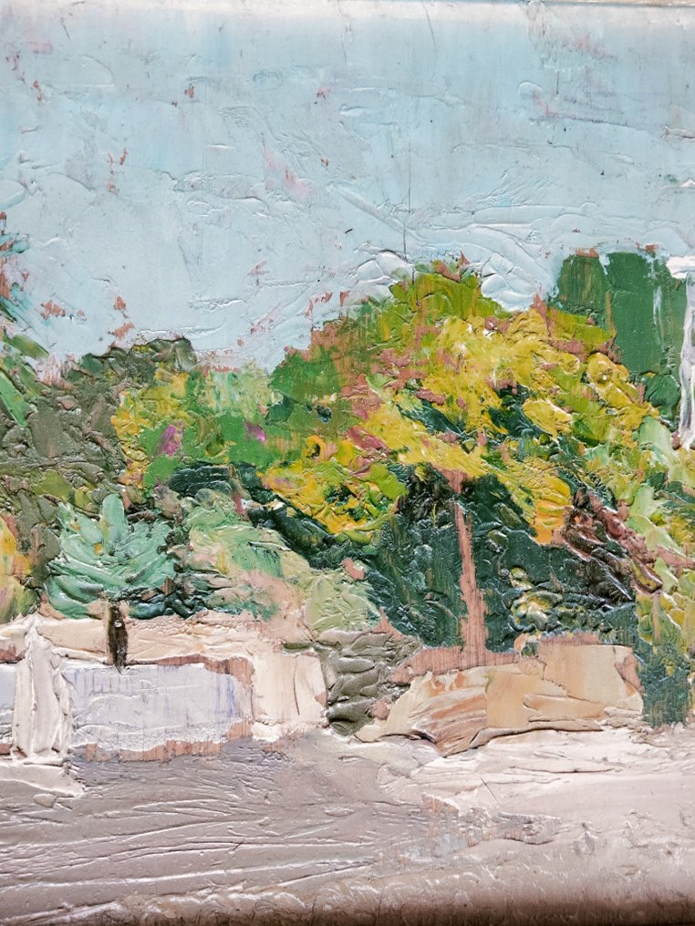 Armando Spadini (1883 - 1925) - Un angolo di Villa Borghese #1.0