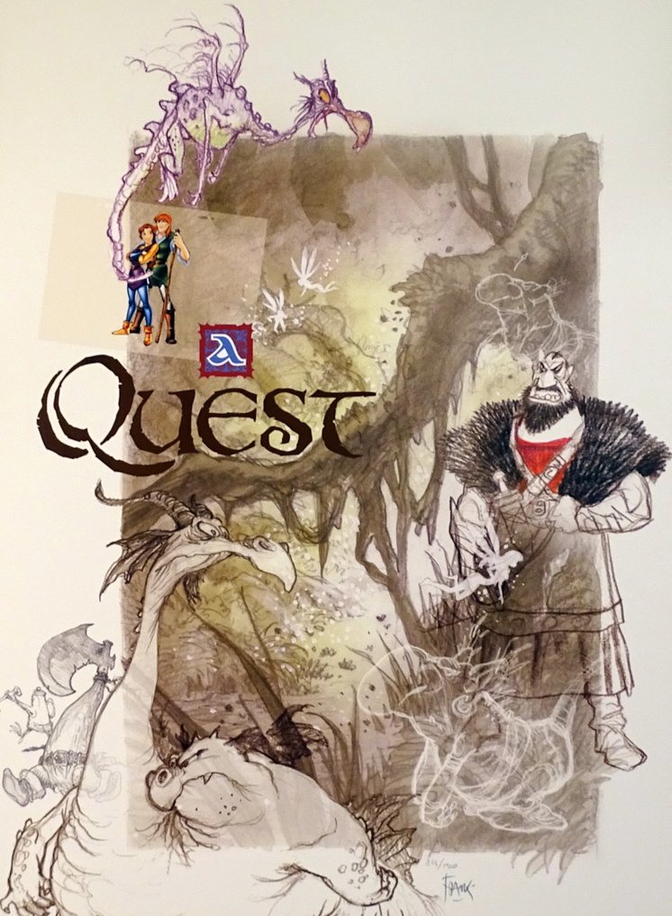 Frank Pé - 1 Offset Print - Quest #1.0