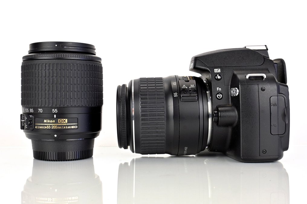 Nikon D60 + Nikon 18-55mm + Nikon 55-200mm Ψηφιακή αντανακλαστική φωτογραφική μηχανή (DSLR) #1.0