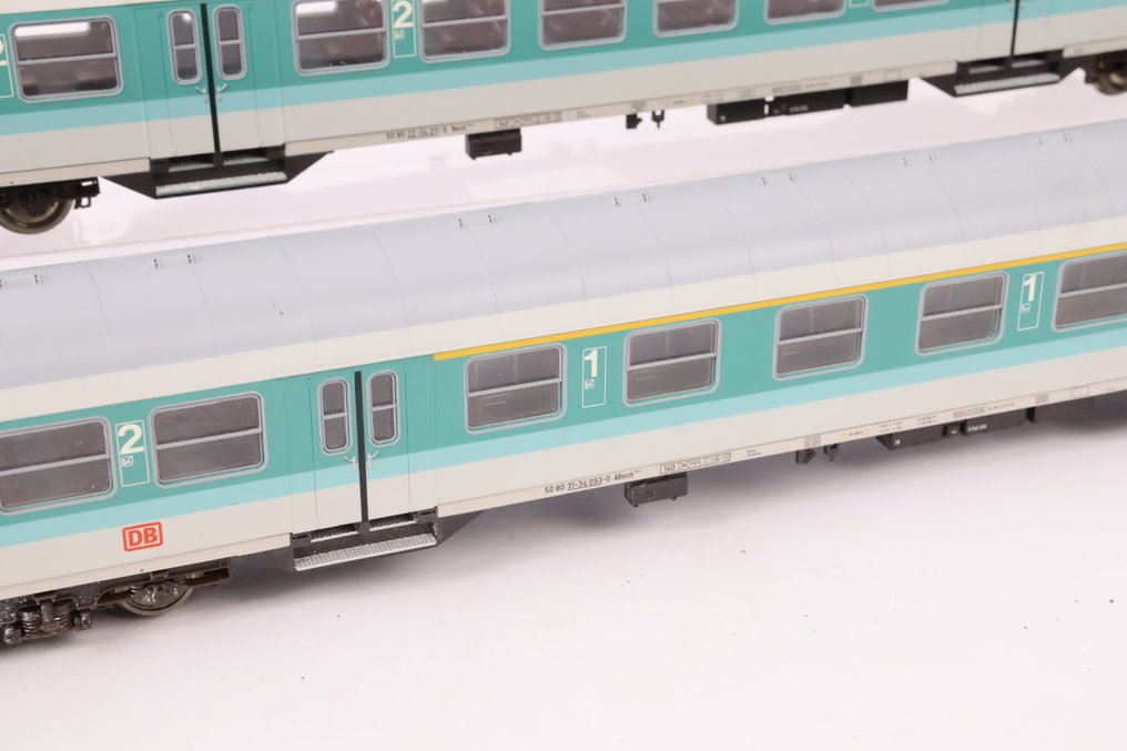 Roco H0 - 45483/45484 - Model train passenger carriage (2) - Two passenger cars, ex-Silberlingen, to scale. - DB #2.1