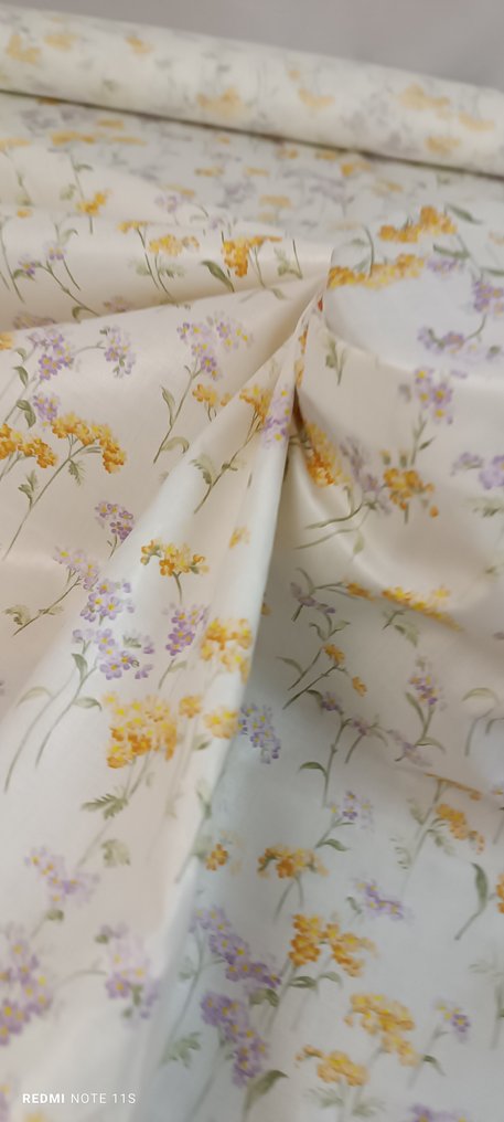 纺织品  - 400 cm - 140 cm - 手工印花棉布 #4.3