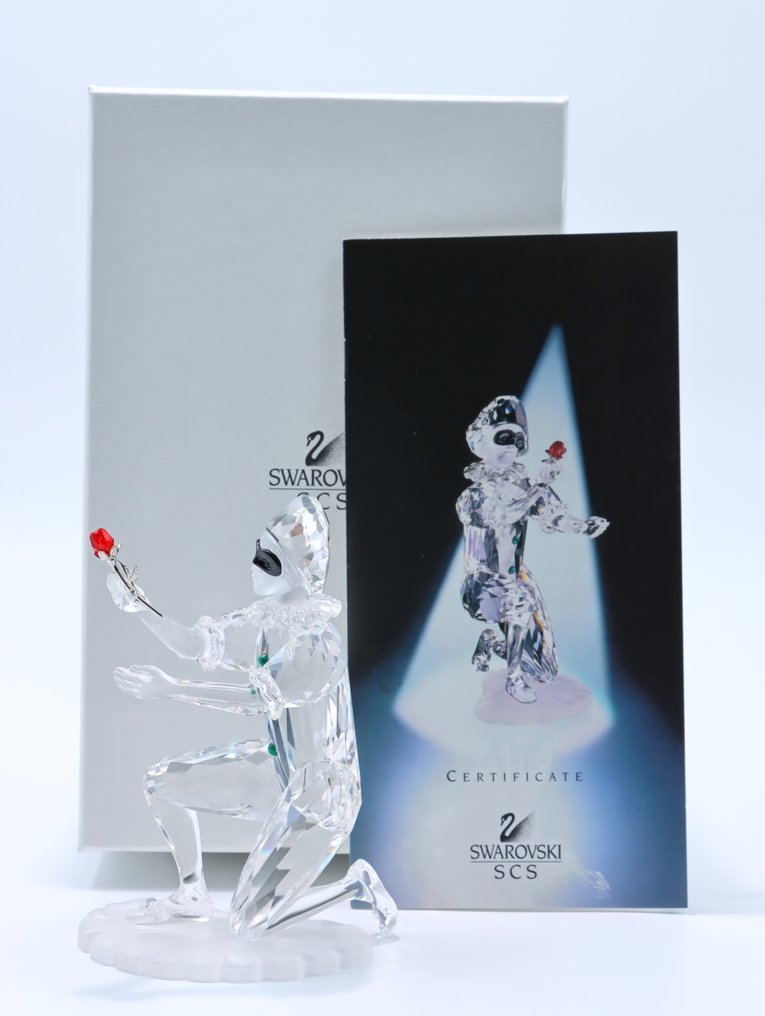 Statuetta - Swarovski Crystal - Jaarlijkse Editie Harlekijn 2001 (Boxed + certificate) - Cristallo #4.3