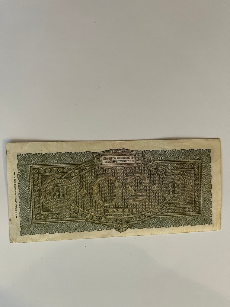 意大利. - 5 banconote + 100 Lire Prestito per la Vittoria della Democrazia  (没有保留价) #4.3