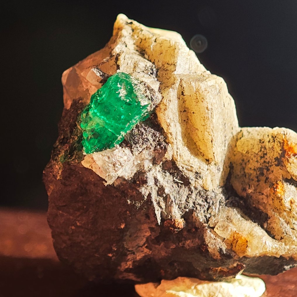 38,95 ct Μουζό Δώρο Πράσινο Κολομβιανό Σμαράγδι Δείγμα- 7.79 g #2.1