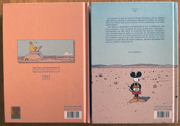 Inside Moebius T5 + T6 + ex-libris - 2x C - 2 Album - Eerste druk - 2008/2010 #2.1