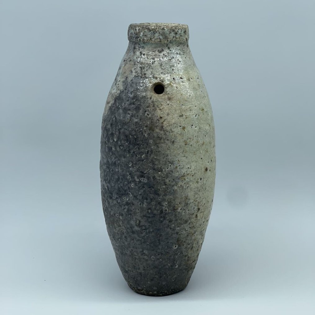 花瓶 - 萨卡塔·德伊卡十三世的萩器灰釉花瓶——茶道传承杰作,附原件 - 日本 (没有保留价) #2.1
