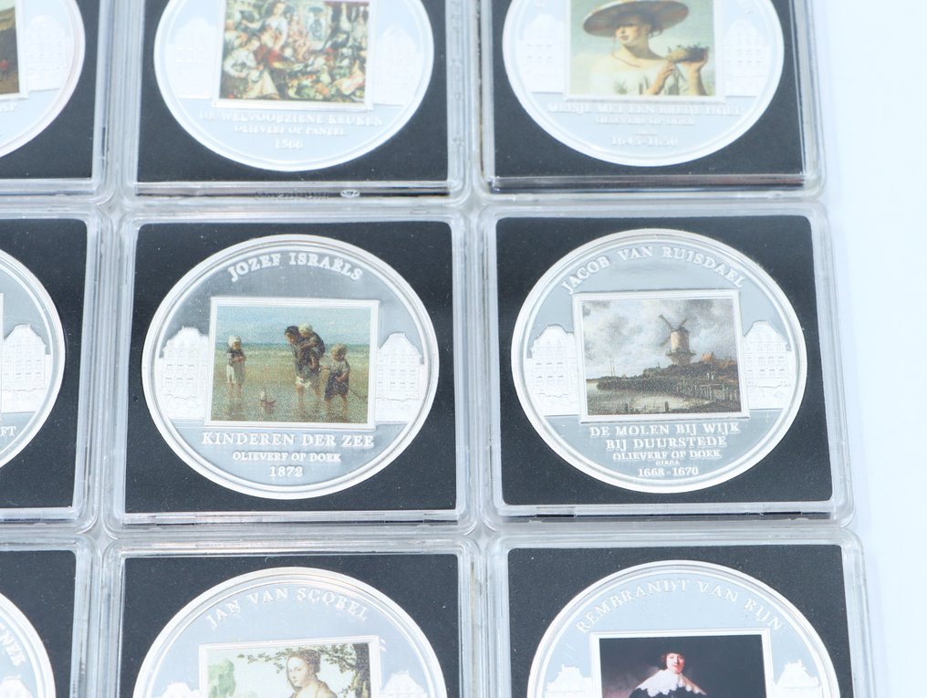 World. 16x Diverse Penningen (Verzilverd)  (No reserve price) #3.2