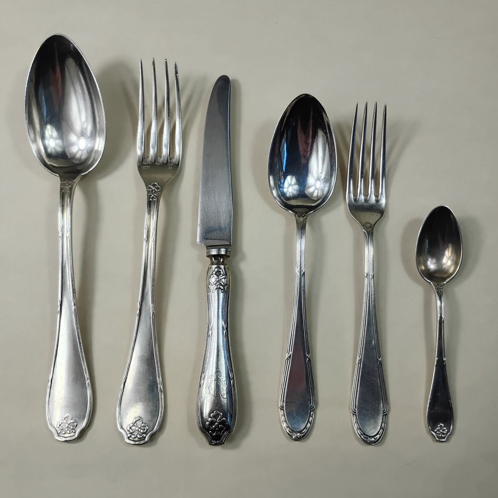 WISKEMANN - Σερβίτσιο τραπεζιού για 12 (82) - Λευκό μέταλλο #1.0