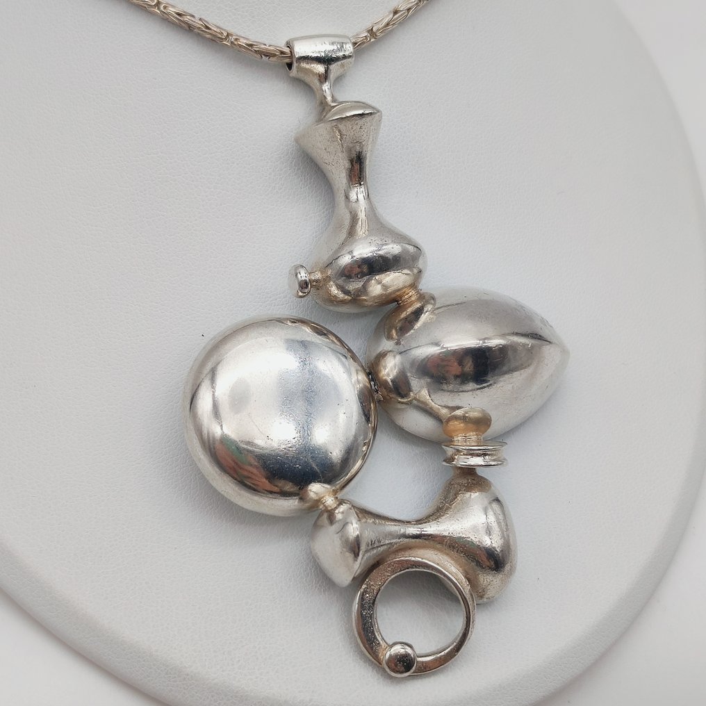 Senza prezzo di riserva - Turun Hopea - Collana con ciondolo Argento - Jorma Laine #1.0