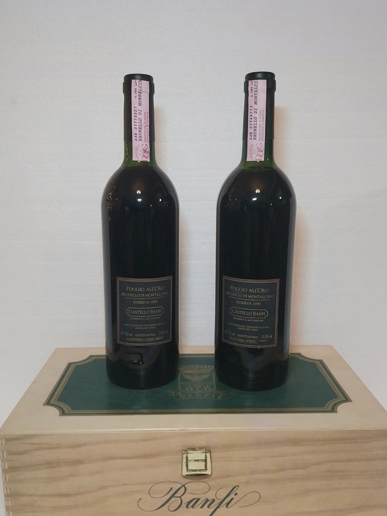 1990 Banfi Poggio All'Oro - 蒙达奇诺·布鲁奈罗 Riserva - 2 Bottles (0.75L) #1.0