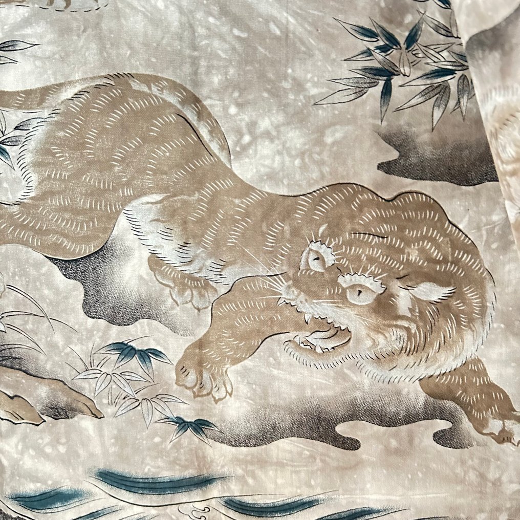 男士羽织（Haori）- 纯丝靛蓝染色平纹绢布，深蓝色 - 絲 - 日本 - 平成時期（1989年至今） #4.3