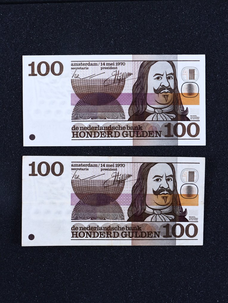 Netherlands. - 2 x 100 Gulden 1970 - Pick 93 (No reserve price) #1.0
