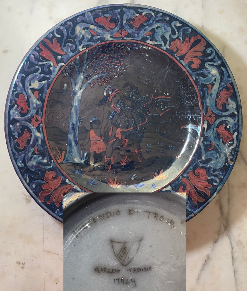 ICAP (Industria Ceramica Angelo Pascucci) Gualdo Tadino (1925) - Πιάτο - Χωρίς ελάχιστη τιμή - Ζωγραφισμένη κεραμική #1.0