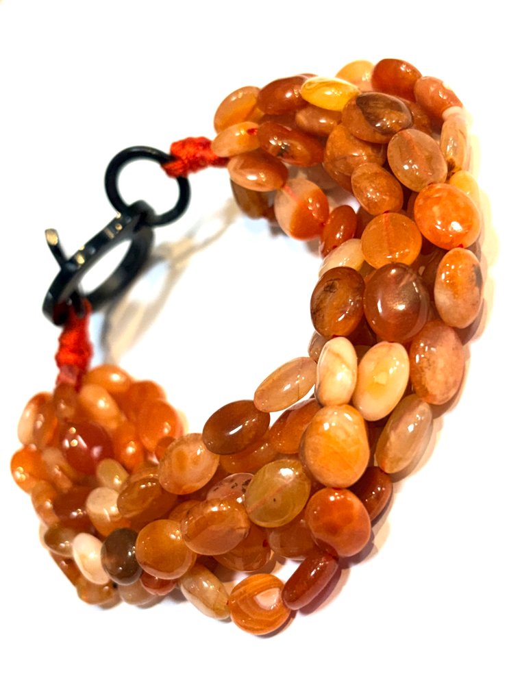 Corniola - Resina - Bracciale - Chiusura in corno #2.1