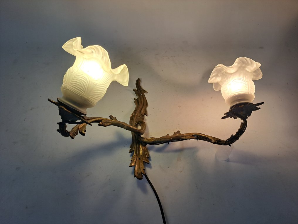 壁燈 - 鑄造黃銅 - A-symetrisch /新艺术运动 #3.2