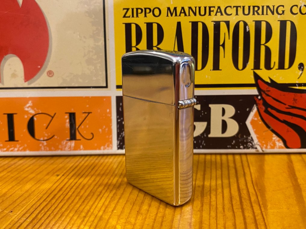 Zippo - OPERATION DESERT SHIELD SLIM - EDITION 1990 - Ingen mindstepris - Lighter - Stål (rustfrit), Messing #3.2