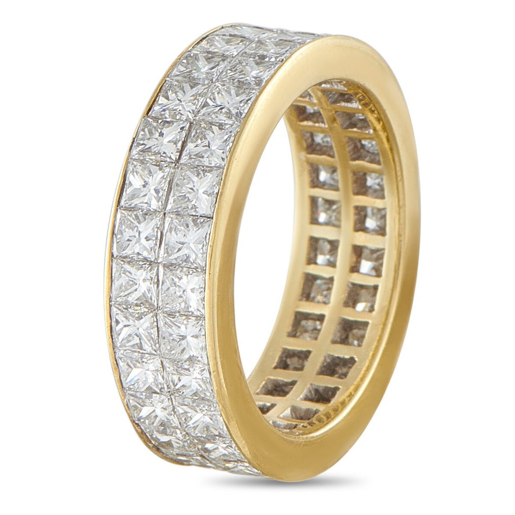 Δαχτυλίδι - 18 καράτια Κίτρινο χρυσό -  3.60ct. tw. Διαμάντι (Φυσικό)  #4.3